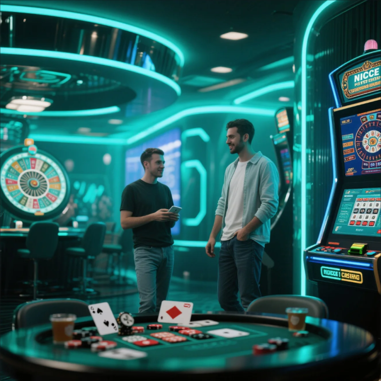 Player choosing niche online casino over traditional one