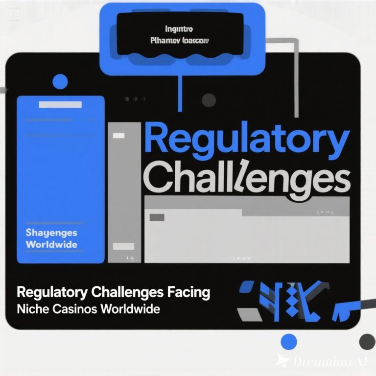Small boutique casino with legal scales overlay — symbolizing regulatory challenges in gambling industry