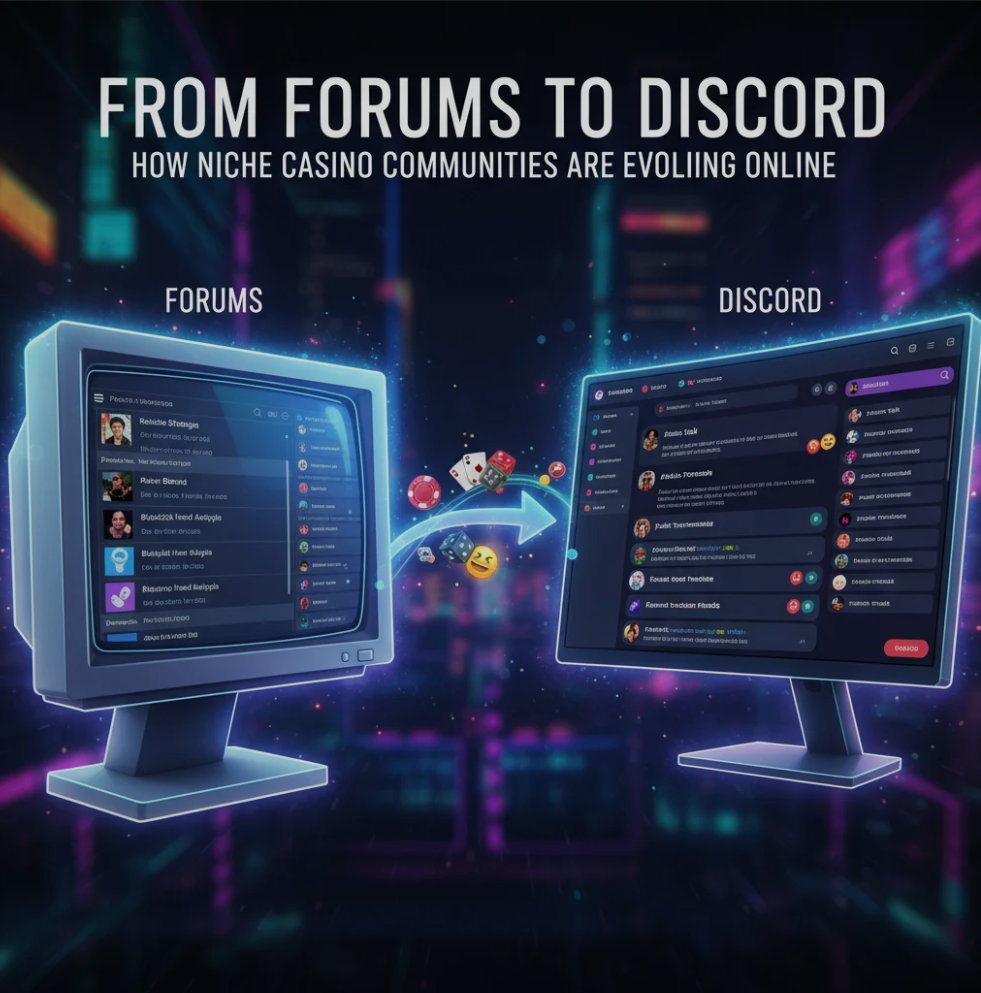 Online casino community chatting on Discord server
