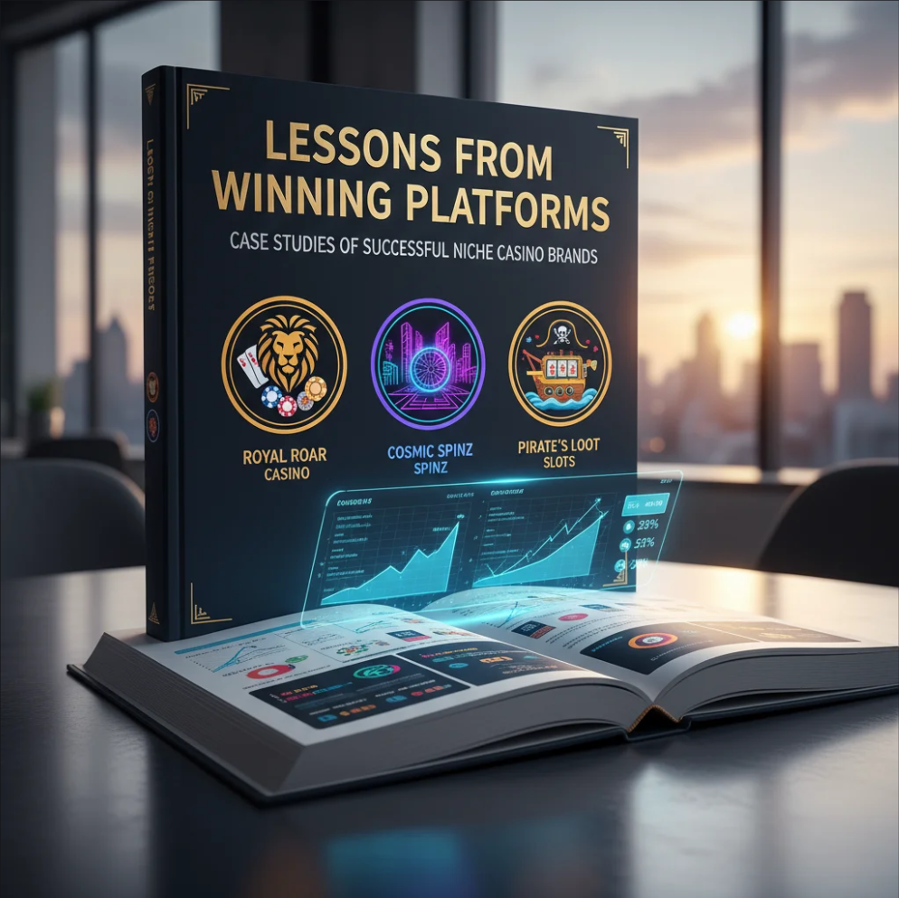 Analytics dashboard showing player engagement for successful niche casino brands