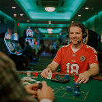 Collage of sports-themed and crypto-themed online casino interfaces