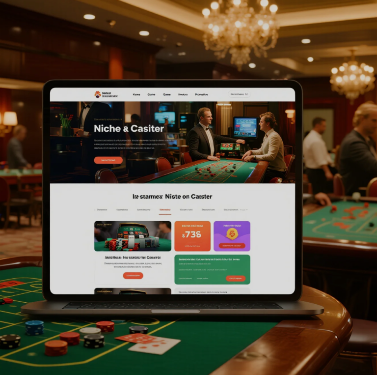 Players enjoying themed niche casino experience with unique slot machines and decor