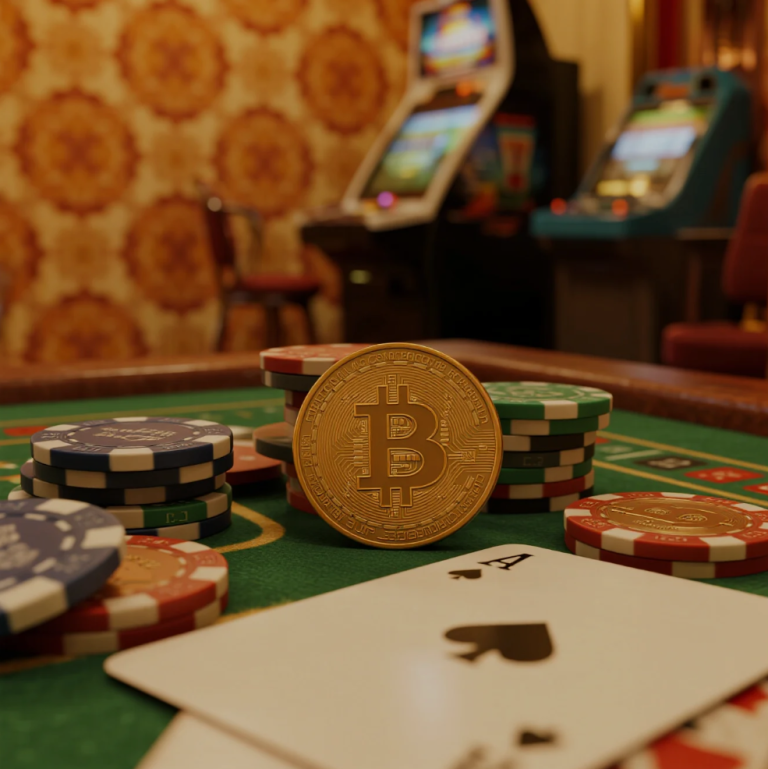 digital casino interface using cryptocurrency and blockchain elements