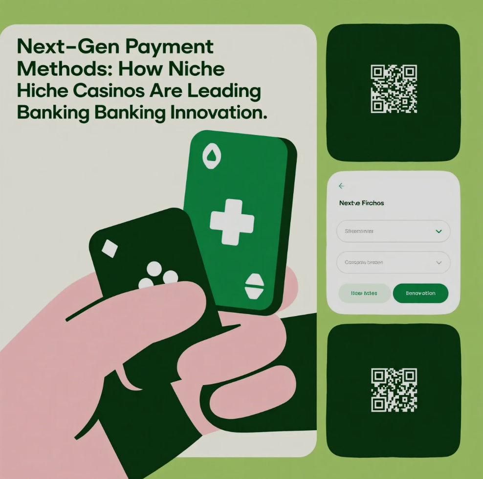 Digital interface showing modern casino payment methods including crypto, e-wallets, and biometric verification