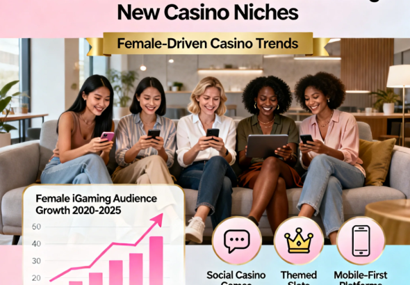 Female players enjoying a modern online casino platform on mobile devices